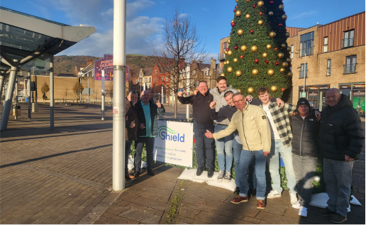 Shield Helps To Brighten Town During Festive Period